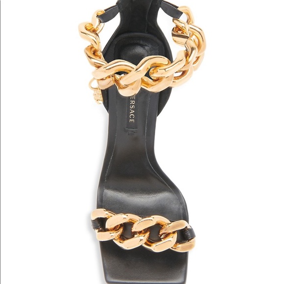 **SOLD**Versace Medusa Chain High-Heeled Sandals 36 - Picture 4 of 12